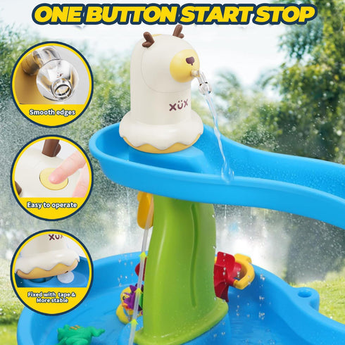 Yerloa Kids Water Table Pump for Toddlers 1-3 3-5 4-8, Portable Small Water Pump for Water Table Outside Activities Outdoor Summer Water Play Toys...