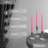 CANDWAX 8 inch Taper Candles Set of 4 - Dripless and Smokeless Candle Unscented - Slow Burning Candle Sticks - Pink Candles Taper...