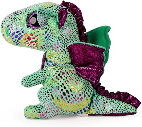 Beanie Baby Cinder Green Dinosaur Animal Plush (6inch)...