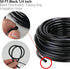 Hourleey 50 Feet Blank Distribution Tubing Irrigation Drip Hose, 1/4 Inch Drip Line...