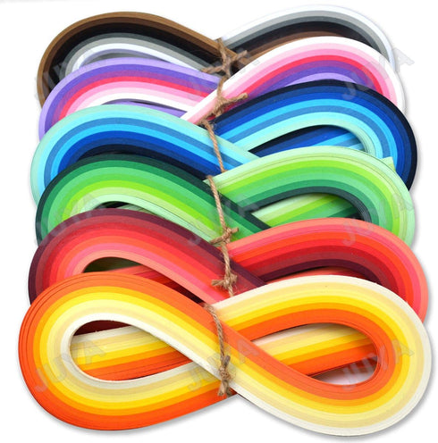 JUYA Paper Quilling Set 54cm Length Up to 42 Shade Colors 6 Pack(42 Colors,Width 3mm)...