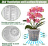8 Pack Orchid Pot, 4.5in Orchid Pots with Holes, Orchid Pots for Repotting with Clips, Clear Plastic Plant Pot for Indoor Outdoor Plants?4.5in, 8 ...