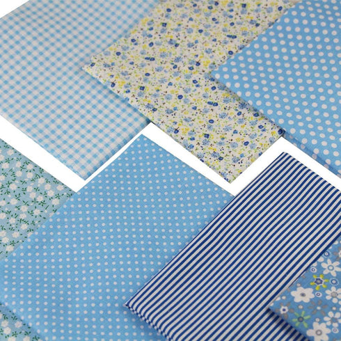 7PCS Different Patterns Printed Cotton Fabric Squares 50 cm x 50 cm Handmade Craft Cloths Bundle for Sewing Patchwork, Quilting, DIY Scrapbooking ...