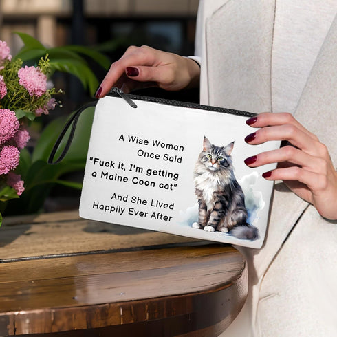 ivyanan Maine Coon Cat Lover Cosmetics Bag Gifts Premium Cute Animal Print Travel Makeup Bag - Stylish, Durable, and Spacious Skincare and Toiletr...