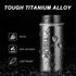 TISUR Small Keychain Pill Holder ?Titanium Metal Travel Pill Case Portable Pill Organizer Container for Purse Waterproof EDC Medicine Bottle C34.....