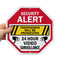 SmartSign Security Alert Sign - Trespassers Will Be Prosecuted, Video Surveillance 24 Hour Sign | 10x10 Octagon Metal, Reflective Aluminum, Outdoo...