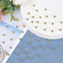 500Pcs 4mm Smooth Round Beads Gold Spacer Loose Ball Beads for Bracelet Jewelry Making Craft...