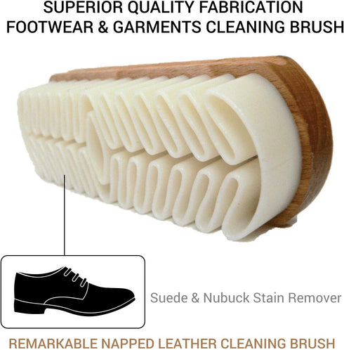 Valentino Garemi Suede Cleaning Brush - Napped Leather Stain Remover - Nubuck Marks Eraser & Refresher - Made in Germany...