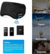 Music Sleep Eye Mask,Upgraded Travel Sleeping Headset,Sleep Eye Shades Built-in Speakers Microphone Washable (Black)...