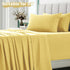 Homiest 100% Viscose Derived from Bamboo Fabric by The Yard, 98 Inch Wide Light Yellow Fabric Soft & Cooling Cloth Fabric, Silky Lining Fabric for...