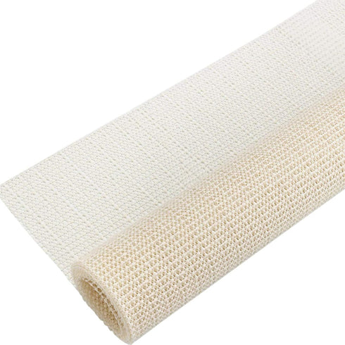 Xrrxy Anti Slip PVC Tablecloth Underlay Adjustable in Size Foam Mat Tea Table Cloth Anti-Skid Rug Pad Gripper Table Mat,White (200 140cm/79 55inch...