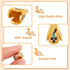 Pandahall 10Pcs Alloy Enamel 4-Petal Flower Bead Caps 18x12mm Golden Floral Loose Spacers Cone Beads Caps for Jewelry Making, Hole: 1.5mm...