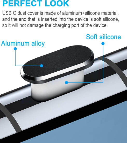 USB C Dust Plug Dust Cover for Phone USB Type C Charging Port Speaker Anti Dust Protection Cover Kit......