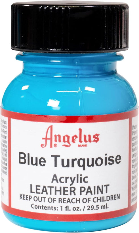 Angelus Acrylic Leather Paint, 1 oz, Blue Turquoise...