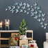 Cheerland Butterfly Wall Decor 3D Butterflies Decals Mural Teal Room Stickers Removable Turquoise Decorations for Girl Bedroom Home Decor Wedding ...