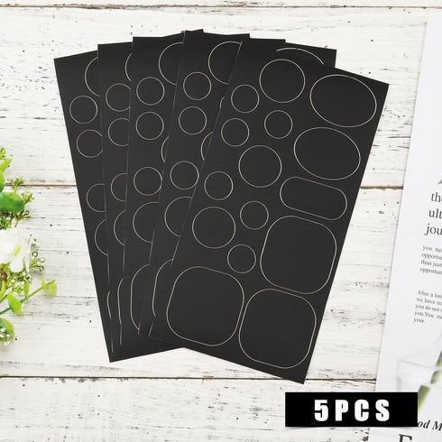 5 Sheets Down Jacket Repair Patch, Black Self Adhesive Nylon Repair Patch Tape Washable Fabric Clothing Repair Patch Tape for Puffer Jackets Coats...