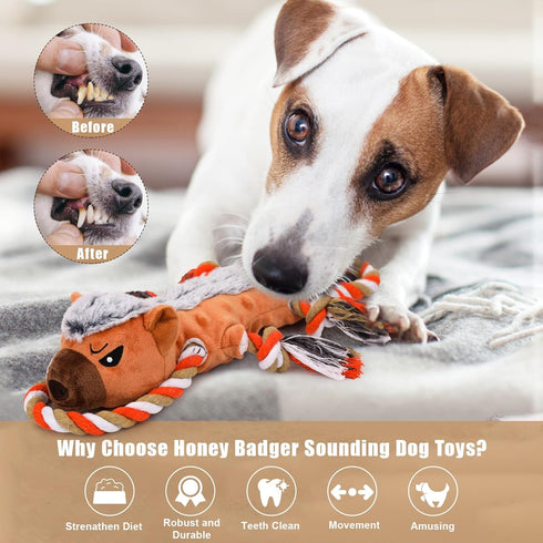 Squeaky Dog Toys,Tug of War Dog Toy for Puppy and Small/Medium/Large Dogs, Keep Them Busy and Entertained,Puppy/Small Dog Toys for Aggressive Chew...