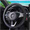 Car Steering Wheel Cover, Leather Auto Steering Wheel Protector, Anti-Slip Car Interior Protection Accessories for Men and Women, 15 inch Universa...