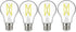 Satco S12437 A19 LED 4-Bulb Value Pack, 75W Replacement, 3000K, Clear...