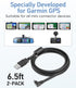 18AWG Charging Cable for Garmin GPS,(6.5Ft 2Pcs) Thicker GPS Power Cord,90 Degree Shielding Mini USB Charger Cable,Charging Adapter for Garmin GPS...