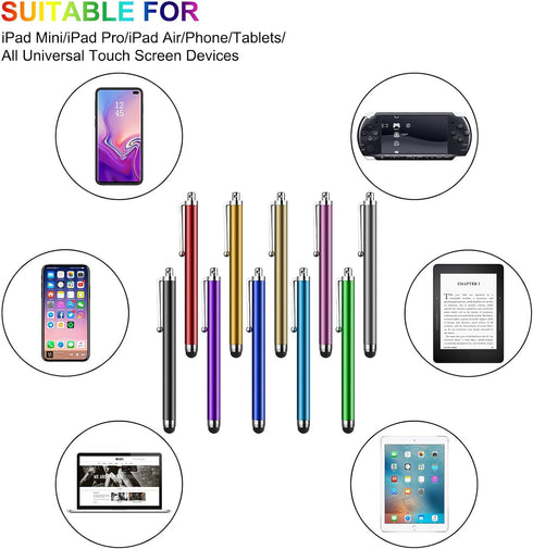 Stylus Pens for Touch Screens,SLKIJDHFB 20 Pack Universal Capacitive Touch Screen Pens for iPad,Tablets,Samsung Galaxy,Smartphones,All Universal T...