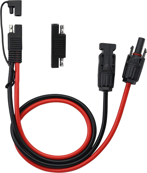 CERRXIAN 50cm 10AWG SAE to Male & Female Adapter 10AWG Cable with SAE Conector for RV Panel Solar...
