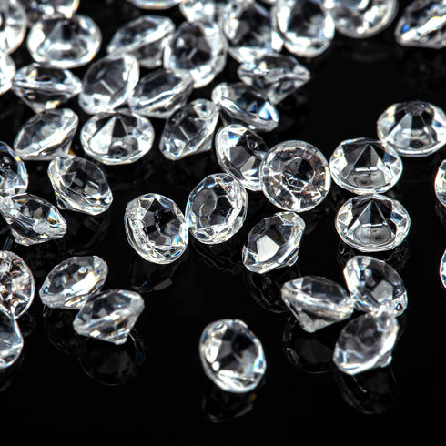 FUTUREPLUSX Fake Diamonds, 10000 PCS Mini Clear Diamonds Decoration Acrylic Crystal Vase Fillers Table Scatter Confetti Gems for Wedding Bridal Sh...