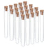 PATIKIL 7ml Plastic Test Tubes with Cork Stoppers, 20Pcs 100x12mm Tubes for Scientific Party Decoration Candy Bead Storage Bath Salt Lab Use, Clea...