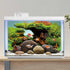 AWERT 48x24 inches Wood Fish Tank Background Seaweed Aquarium Background River Bed & Lake Aquarium Background Vinyl Background...