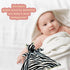 Baby Zebra Soft Stuffed Animal Security Blanket, Plush Zebra Character Lovey Blanket, Baby Shower/Nursery Gift, Cuddly Newborn, Infant, Toddler Sn...