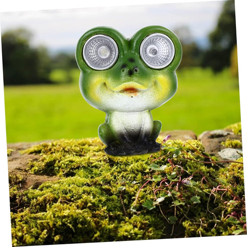 Solar Frog Light Outdoor Garden Lights Decoration Lights Outdoor Outside Solar Lights Frog Figures Miniature Frog Solar Powered Frogs Garden Lante...