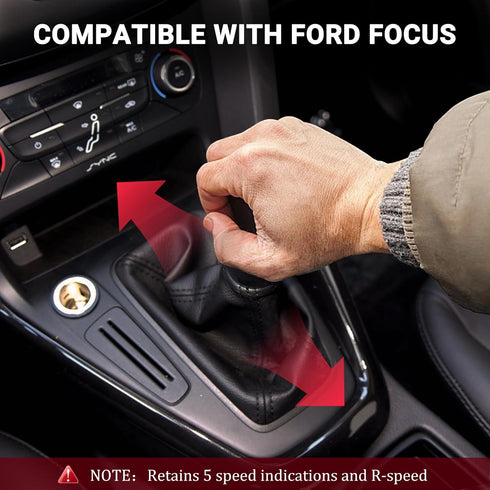 Manual Gear Shift Knob Compatible with Ford Focus 5-Speed Vehicle Car Gear Shifter Replacement...