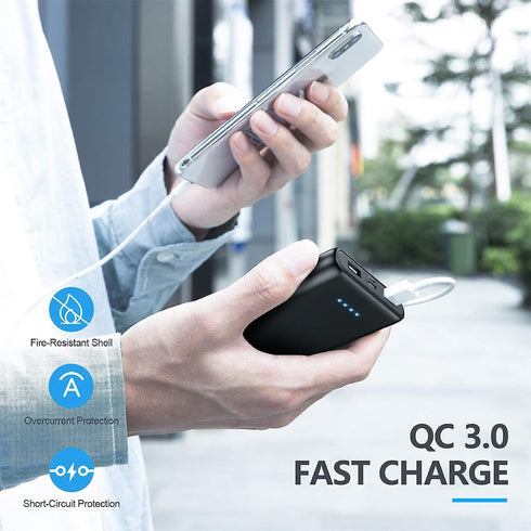 Portable Charger Power Bank 26800mAh, QC3.0 USB C PD Fast Phone Charging with Newest Intelligent Controlling IC, 3 Out & 2 Input External Cell Pho...