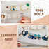 Foldable Leopard Travel Jewelry Bag Organizer Jewelry Storage Roll for Earrings,Necklaces,Rings,Bracelets,Brooches...