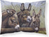 Caroline's Treasures BDBA0235PILLOWCASE Donkeys by Daphne Baxter Fabric Standard Pillowcase Lightweight Super Soft Easy Care Decorative Artwork Pi...