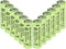 1.2v NI-MH AA 800mah Rechargeable Batteries, 12 Pack Double A Rechargeable Battery for Solar Lights, String Lights Pathway Lights,Mouse, Keyboard...