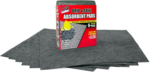 Oil Eater Drip & Spill Universal Pads - Absorbs Liquids | Soaks Oil, Grease, Coolant and Water-Based Fluids - Car, Truck, RV, Motorcycle and Tools...