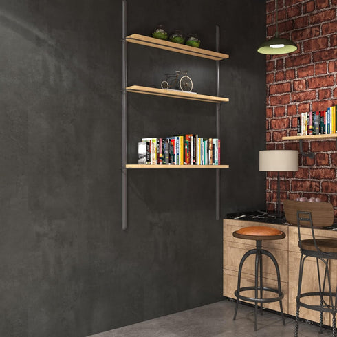 Concrete Cement Contact Paper 15.7"x78.7" Gray Concrete Wallpaper Peel and Stick Matte Industrial Self Adhesive Wall Paper for Bedroom Shelf Liner...