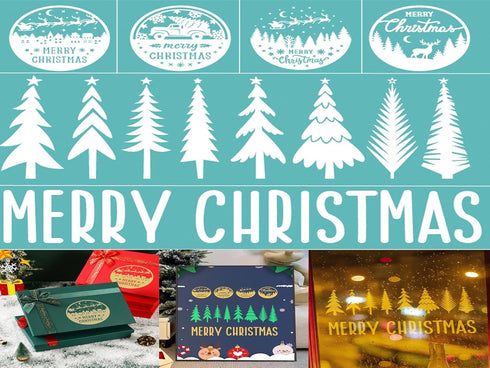 Christmas Silkscreen Stencils Reusable Silk Screen Transfers Mesh Adhesive Stencil Paint Gnome Stencil for Painting On Wood/t-Shirt/Wall, Holiday ...