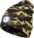 YunTuo LED Beanie with Light,Unisex USB Rechargeable Hands Free 4 LED Headlamp Cap Winter Knitted Night Lighted Hat Flashlight Women Men Gifts for...