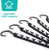 HOUSE DAY Sturdy Plastic Space Saving Hangers 12 Pack, Cascading Organizer Closet Space Saver 80% and Wrinkle Free Clothes, Multi Collapsible for ...