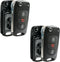 fits 2012-2014 Kia Rio / 2010-2013 Kia Soul Flip Key Fob Remote Case Shell (NYOSEKSAM11ATX), Set of 2...