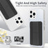 WWW Card Holder with Stand for Back of Phone,Secure Stick on Wallet,PU Leather Credit Cards Holder for Cell Phone with 3M Adhesive Sticker for Sma...