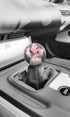 EZAUTOWRAP Flower Pink Auto Car Shift Knob Round Ball Weighted Manual Gear Stick Shifter Adapter JDM Universal...