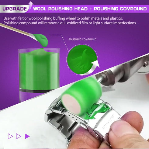 Polishing Buffing Wheel Compatible with Dremel Rotary Tool, 82Pcs Polishing Wheel for Rotary Tool Drill Polishing Kit, Different Shapes of Polishi...