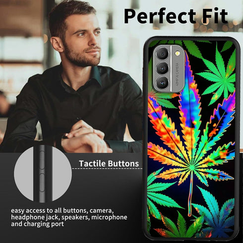 for Nokia G310 5G Phone Case for Nokia G310 5G Case with Marijuana Leaf Weed Stylish Pattern for Women Wen Slim Soft TPU Silicone Rubber Shock-pro...