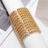 YBMYCM Letter Beaded Bracelets Initial Bracelets 14K Gold Plated Stretch Bracelets for Women Jewelry...