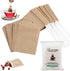 100Pcs Disposable Tea Bags for Loose Leaf Tea, 100% Natural Wood Pulp Paper Material, Empty Unbleached Filter Bags with Drawstring...