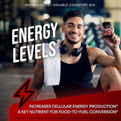 CoQ10 400mg Softgels - High Absorption Co Q10, 400mg Softgels for Heart Health & Energy Production - Enhanced Co Q 10 Supplement with Antioxidants...