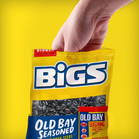 BIGS Sunflower Seeds, Keto Friendly 5.35 oz Bags (Pack of 2) (Old Bay Seasoning)...